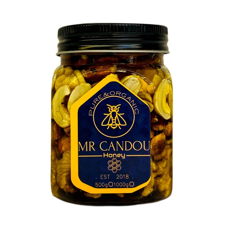 معجون عسل ۴ مغز نیم کیلویی مستر کندو