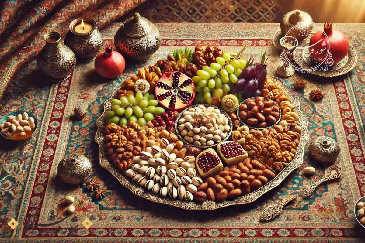 تزیین آجیل شب یلدا