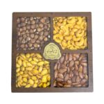 باکس آجیل چوبی ۴ خانه