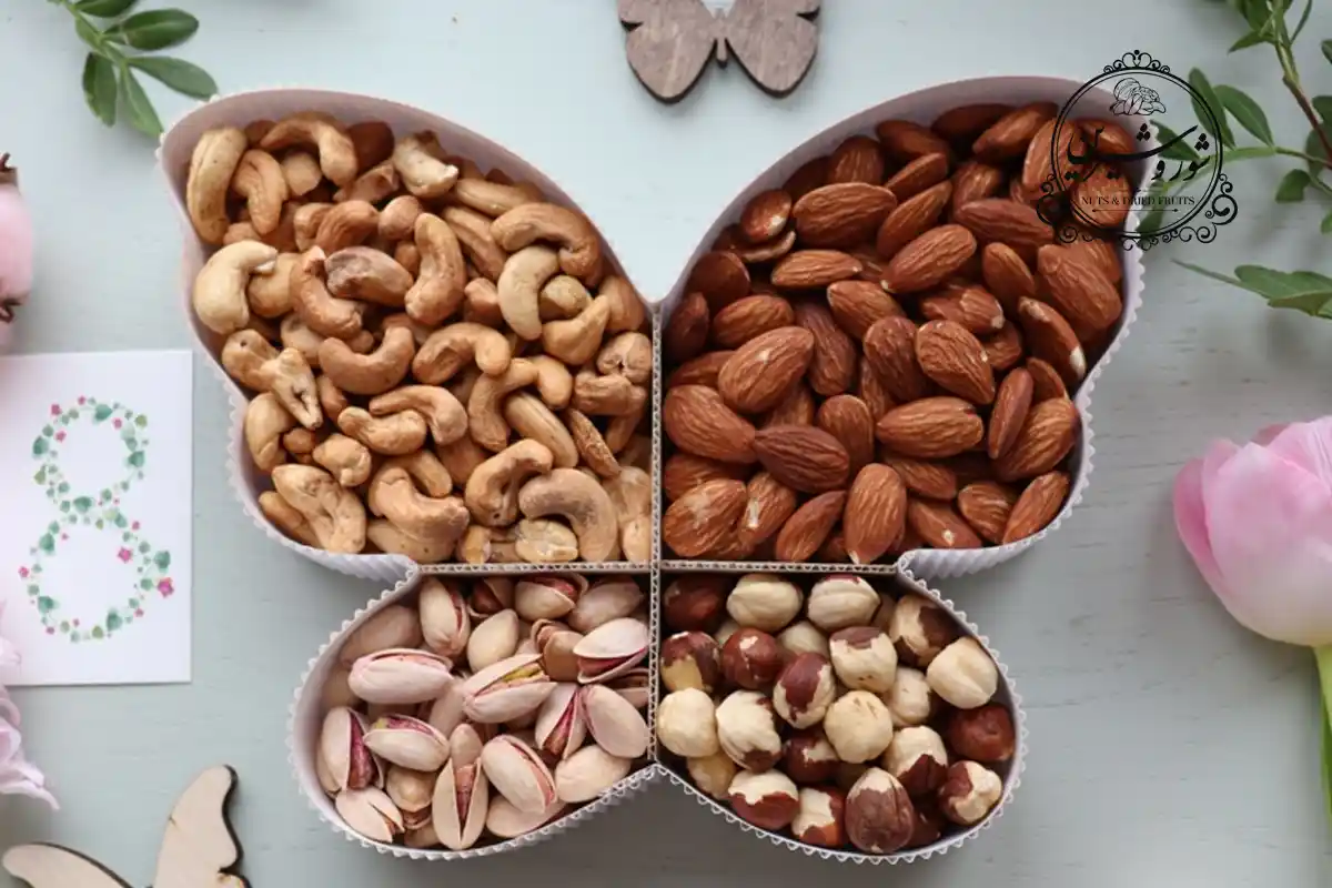 تزیین آجیل شب یلدا با مقوا