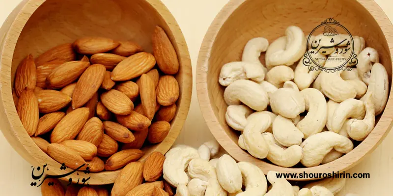 مقایسه بادام درختی و بادام هندی
