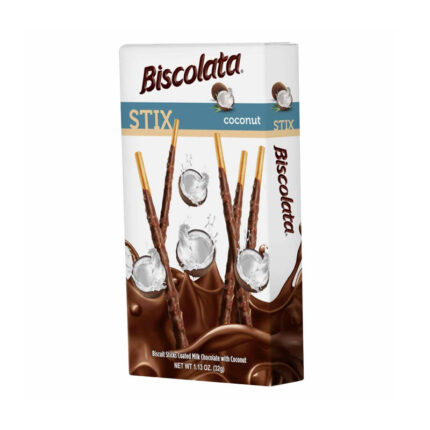 چوب شکلاتی نارگیلی بیسکولاتا