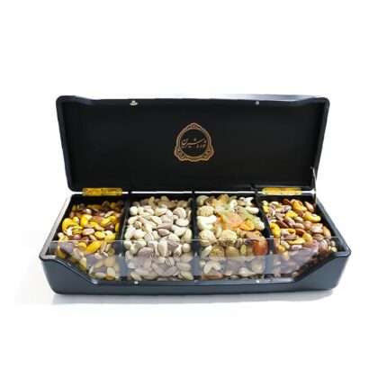 جعبه چوبی گل مرغ آجیل مخلوط