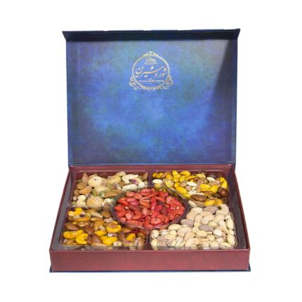 هاردباکس انار آجیل یلدا ۵ قسمتی مخلوط