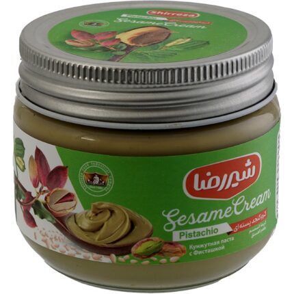 کرم کنجد پسته شیررضا 200 گرمی
