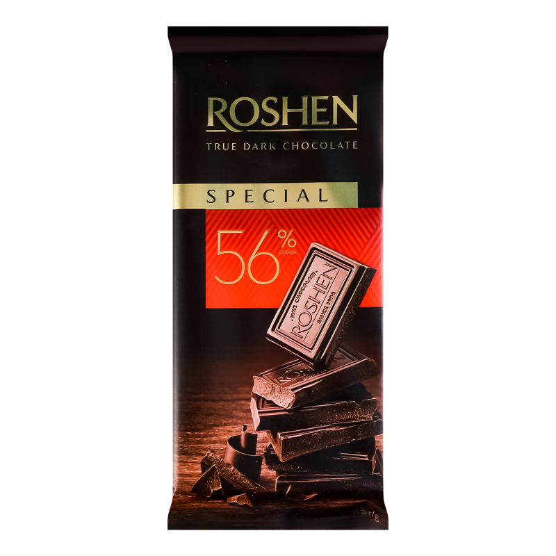 شکلات تلخ 56% راشن 1 roshen roshen dark chocolate 4823077632563 Mustakshif